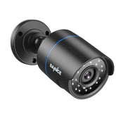 1080p Wired CCTV Camera, 4-in-1 for AHD/TVI/CVI/CVBS, IP66 Weatherproof Analog Surveillance Video Add–On Camera for Indoor and Outdoor Use, 100 ft Clear Night Vision